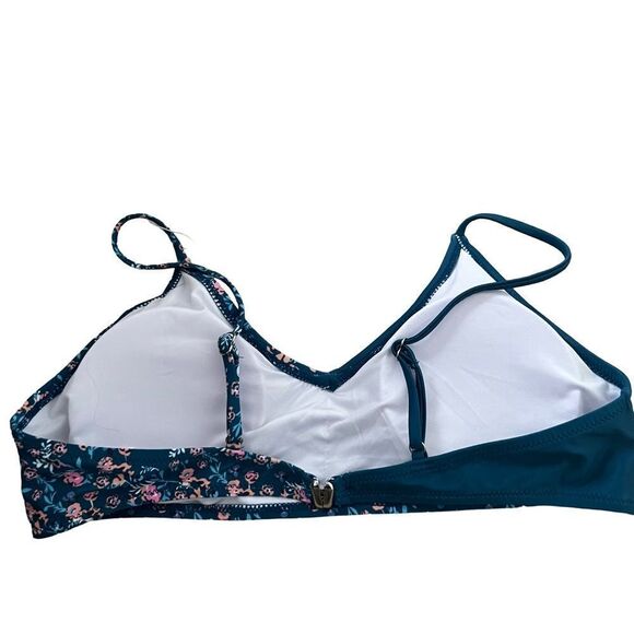 NWT Beachsissi teal pink floral two piece bikini - Picture 5 of 5